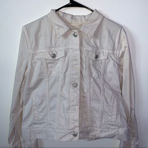 Gap Kid’s Girls White Jean Jacket XL